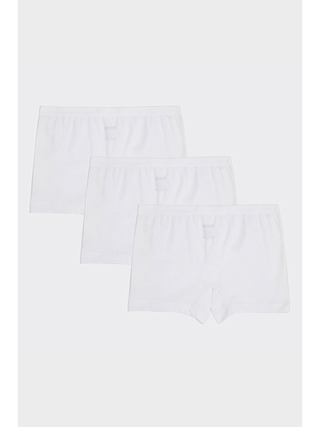 Kız Çocuk Beyaz 3'lü Boxer Set - İç Giyim