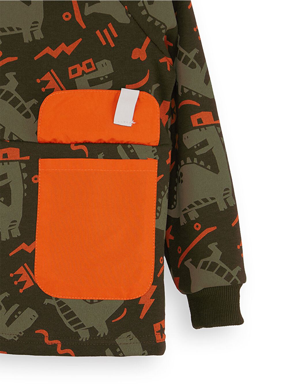 Kaykay Dino Erkek Çocuk Kahverengi Sweatshirt-4