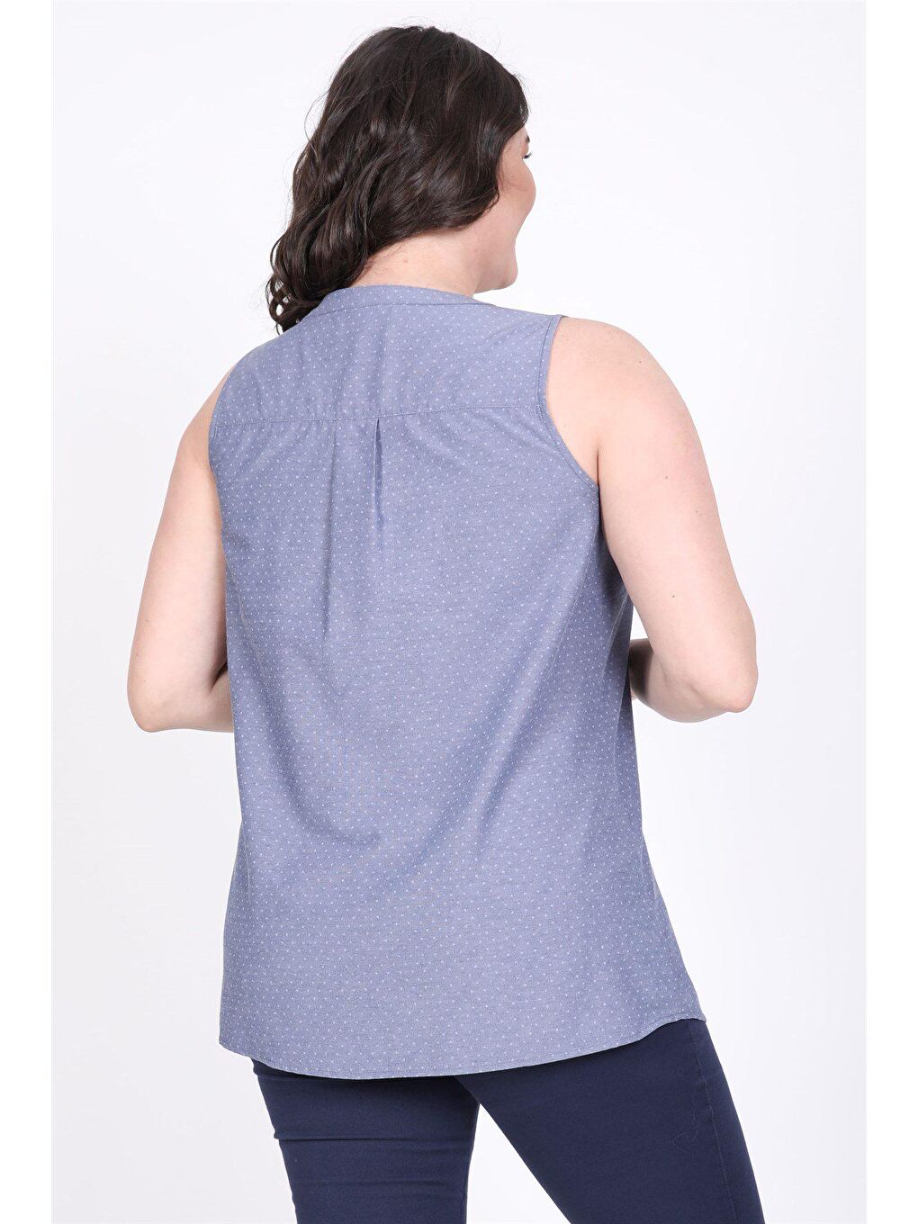 Mavi Kolsuz Gömlek-2