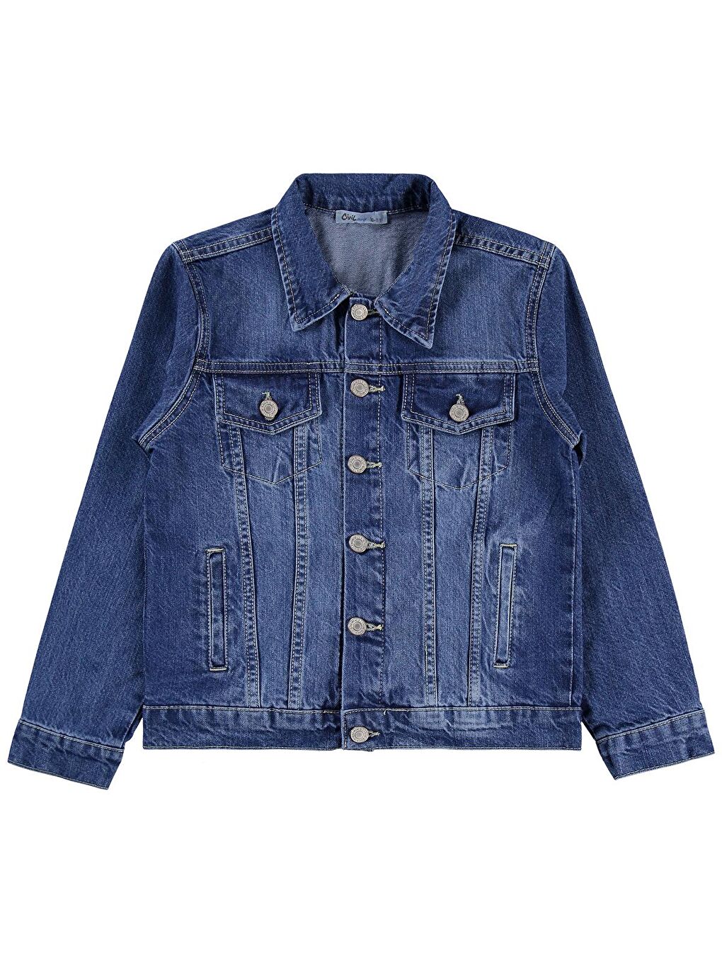 Boys 4 Cepli Basic 10-13 Yaş Ceket - Mavi 12-13 Yaş