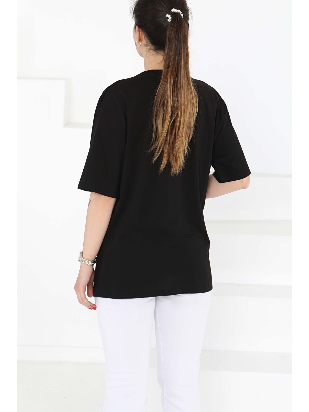 NEW YORK Baskılı Kısa Kollu T-Şhirt Siyah - 27125-5