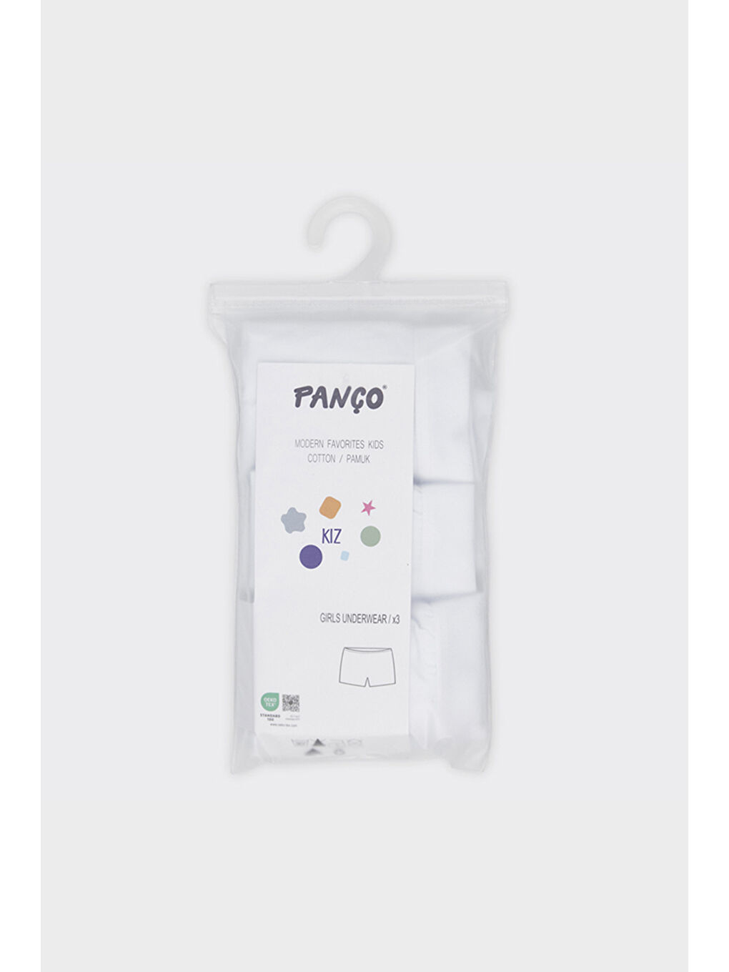Kız Çocuk Beyaz 3'lü Boxer Set - İç Giyim-2