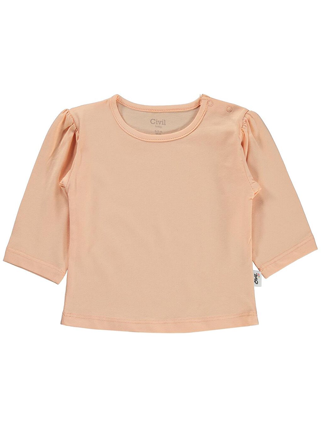 Pembe Baby Düz Basic 6-18 Ay Sweatshirt