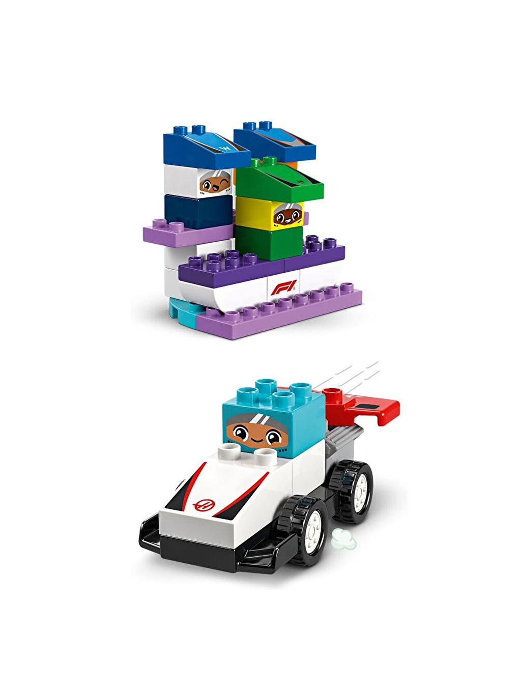 Lego DUPLO Kasabası F1 Takımı Yarış Arabaları ve Sürücüler 10445 - 1