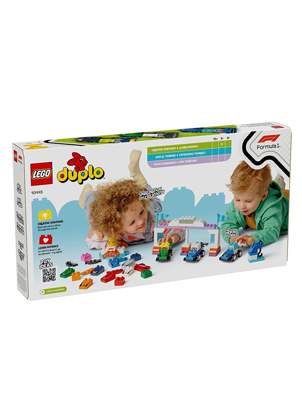 Lego DUPLO Kasabası F1 Takımı Yarış Arabaları ve Sürücüler 10445 - 2