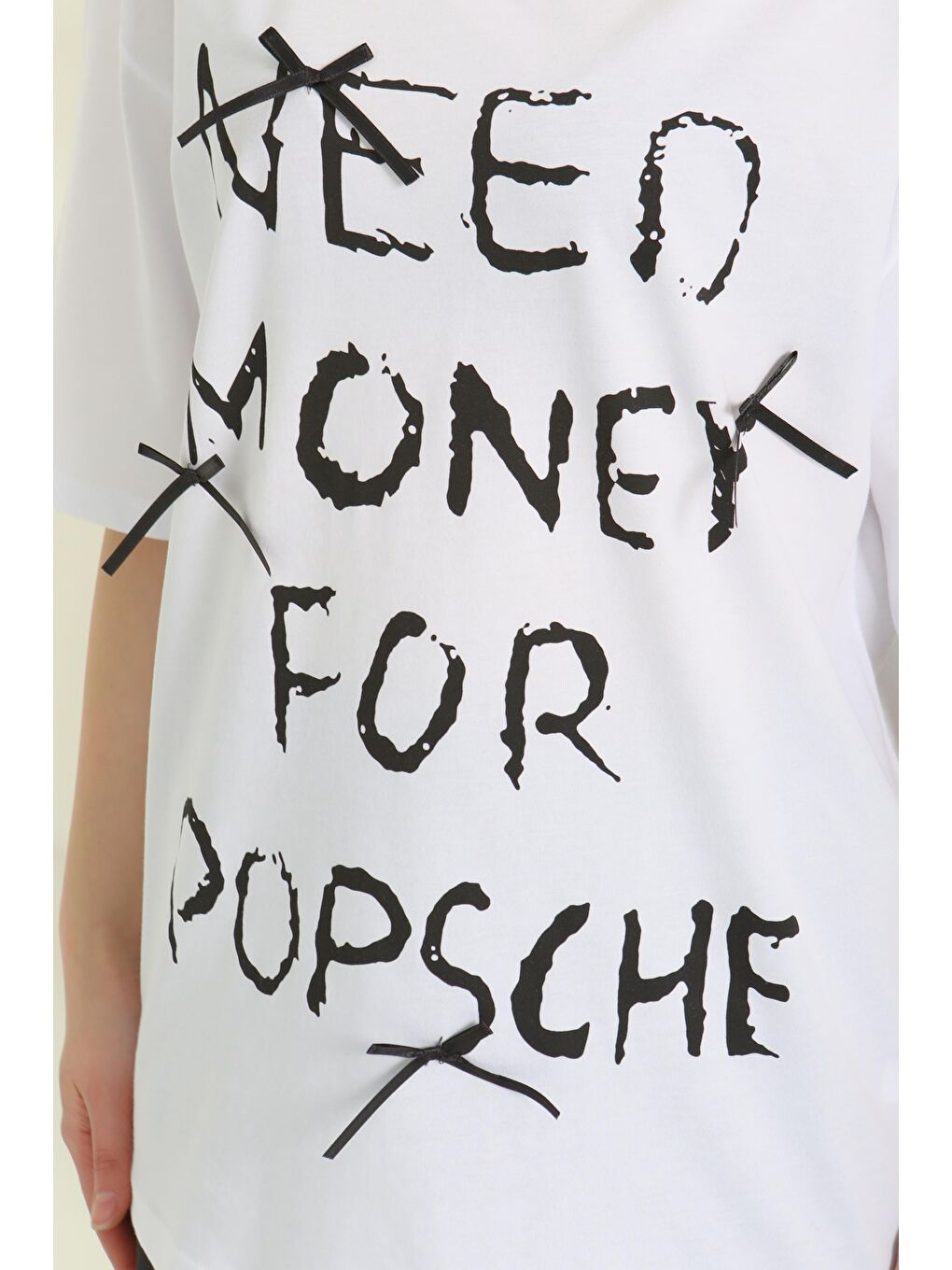 Baskılı Kısa Kollu T-Şhirt Beyaz - 27121-4