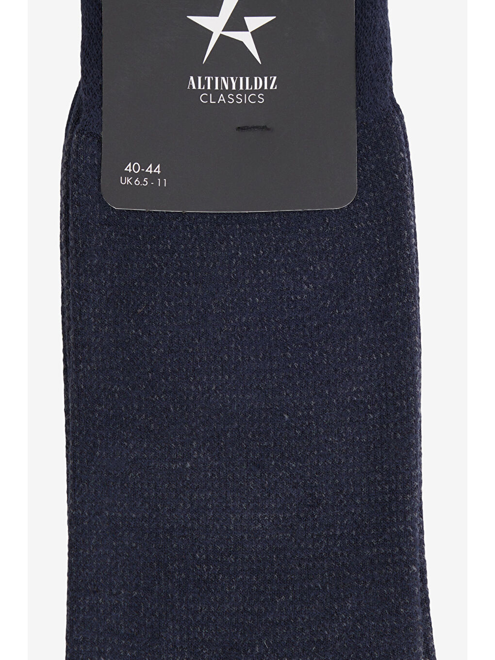Erkek Lacivert Desenli Tekli Çorap-1