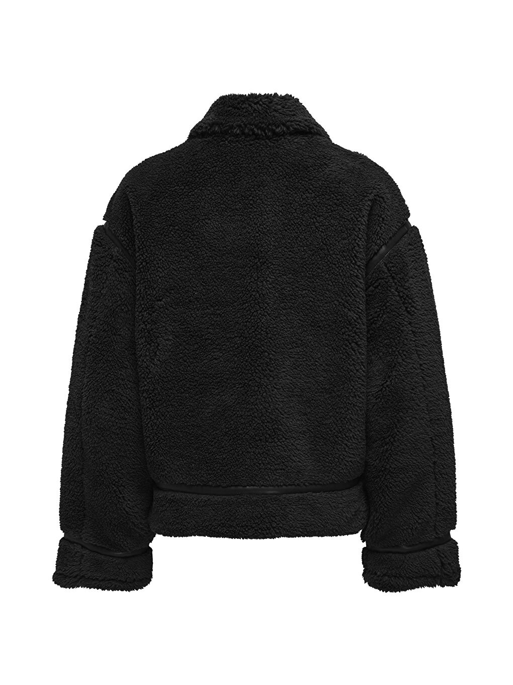 Siyah Onlmichelle Regular Fit Pelüş Mont 15326006