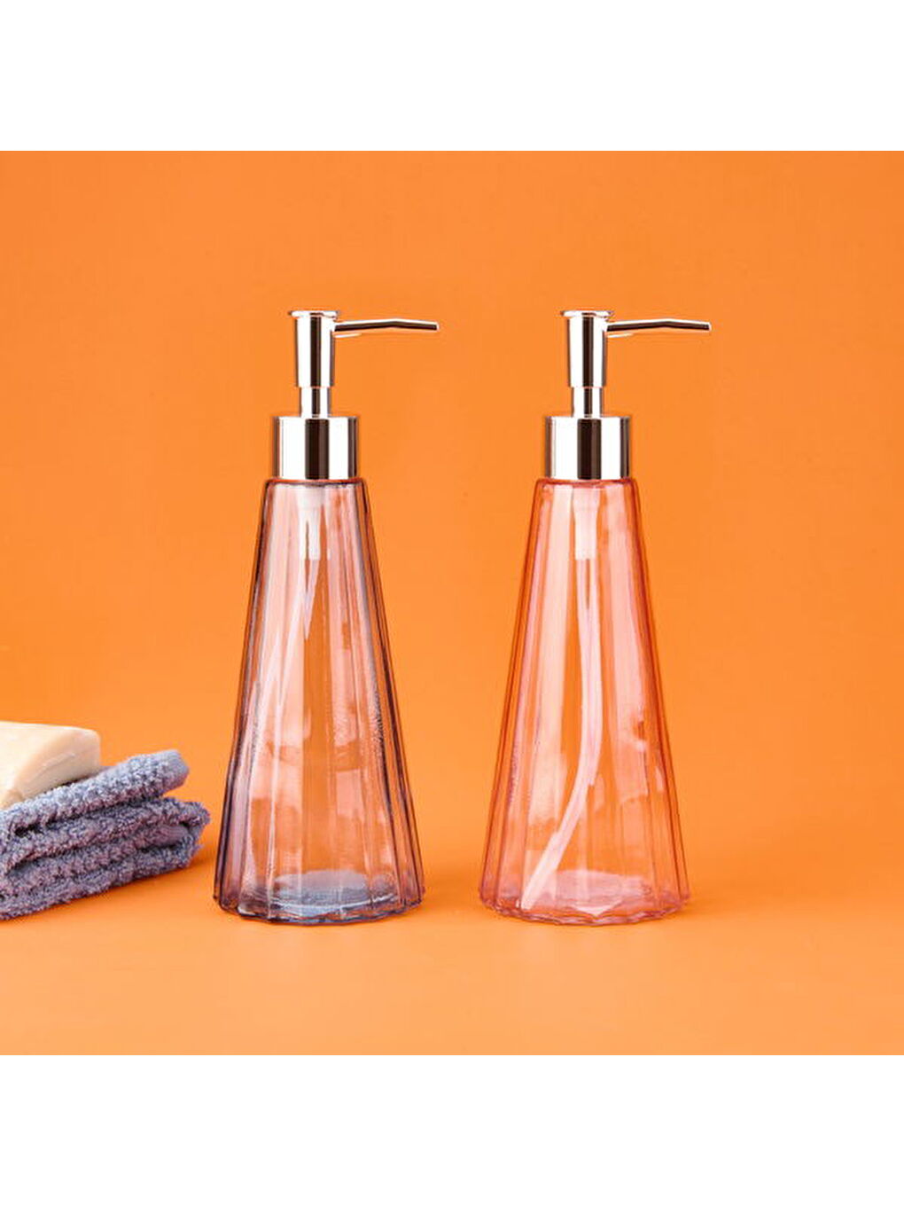 Karışık MNB03668 Cam Sıvı Sabunluk - Asorti - 21 cm-2