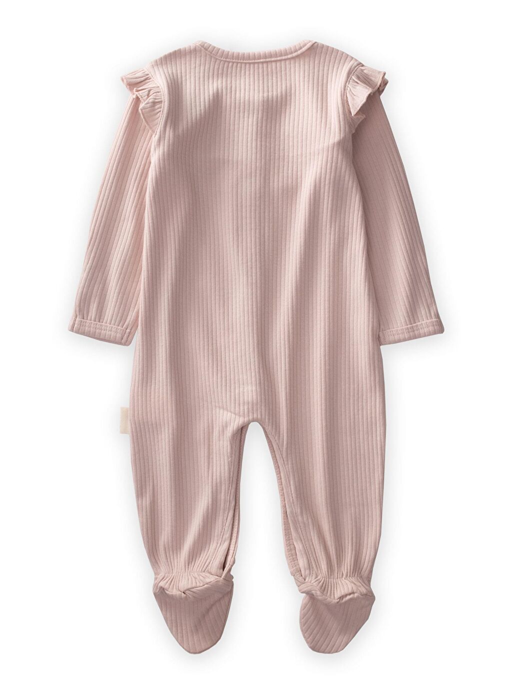 Pembe Kız Çocuk Fırfır Tulum-1