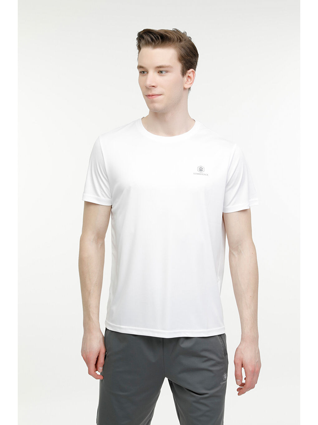 M-CT100 BASIC PES C NECK Beyaz Erkek Kısa Kol T-Shirt