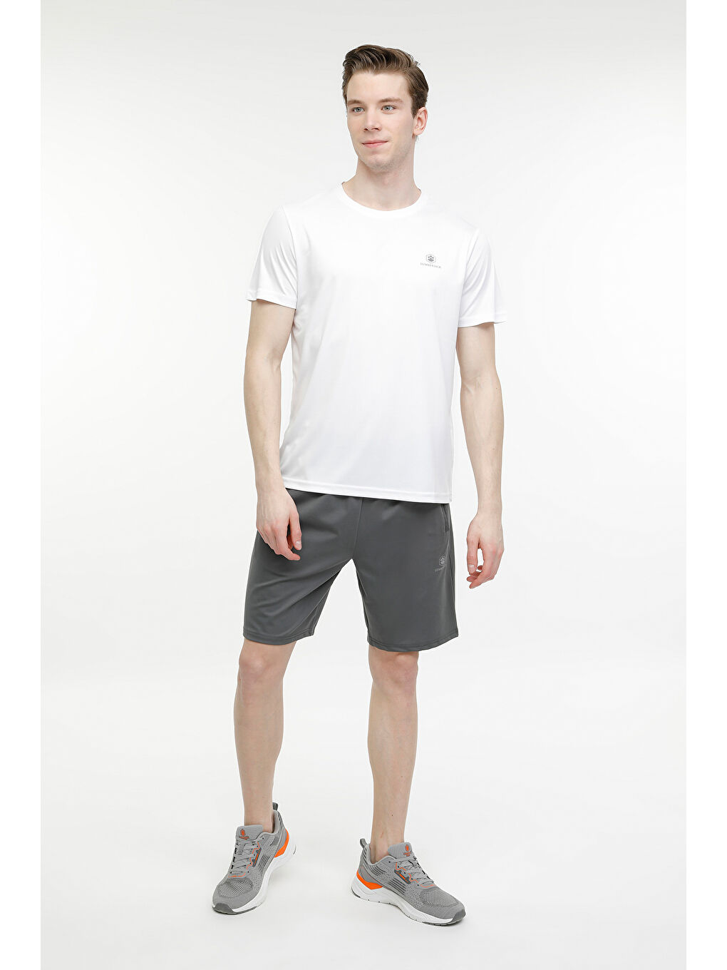 M-CT100 BASIC PES C NECK Beyaz Erkek Kısa Kol T-Shirt-2