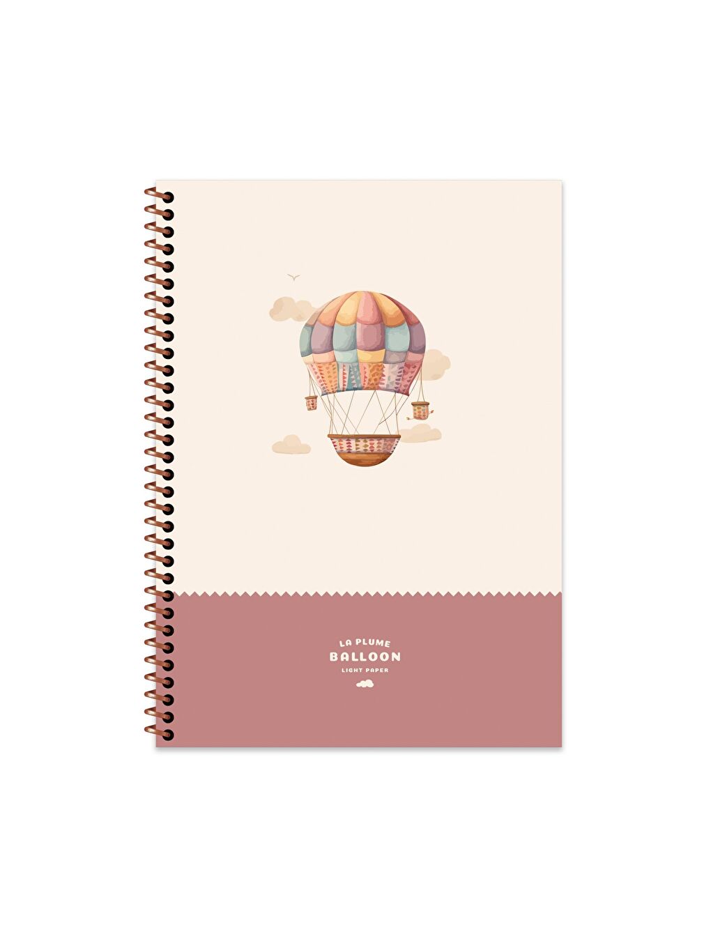 Keskin Color Çizgili Spiralli Sert Kapak Defter La Plume Balloon Mor 20x28