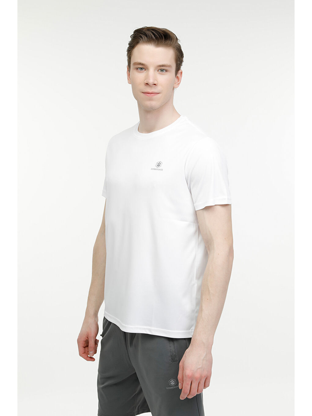 M-CT100 BASIC PES C NECK Beyaz Erkek Kısa Kol T-Shirt-5