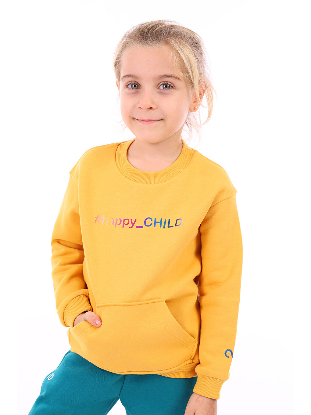 Toontoykids Sarı Unisex Çocuk Baskılı Sweatshirt