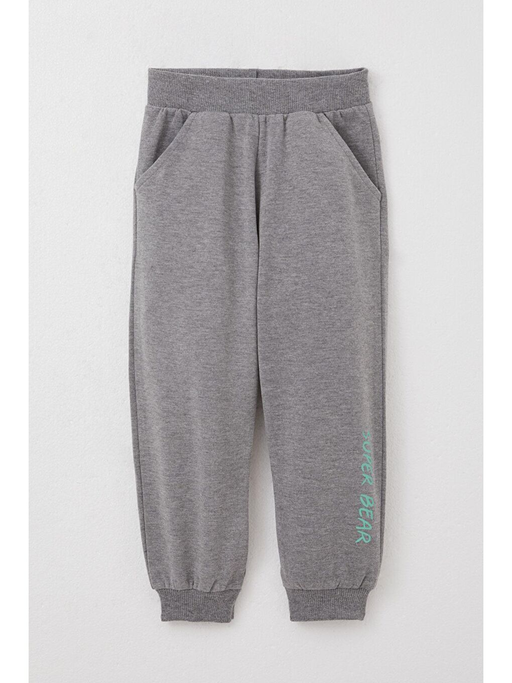 Turkuaz Erkek Bebek Eşofman Takım Şanslı Ayıcık Baskılı Yazı Nakışlı Su Yeşili (1 Yaş)-2