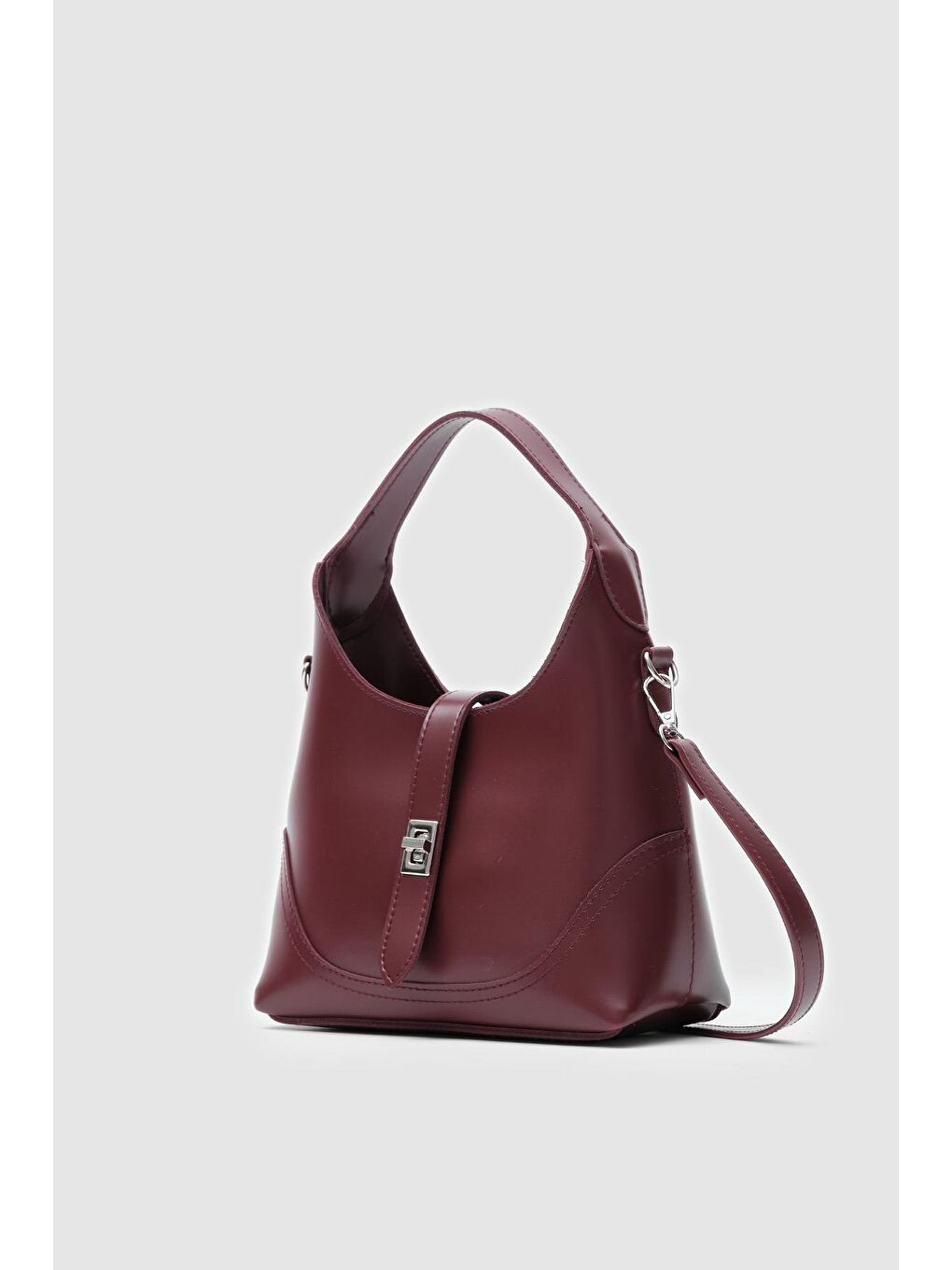 Laya El Ve Çapraz Çanta Bordo-2