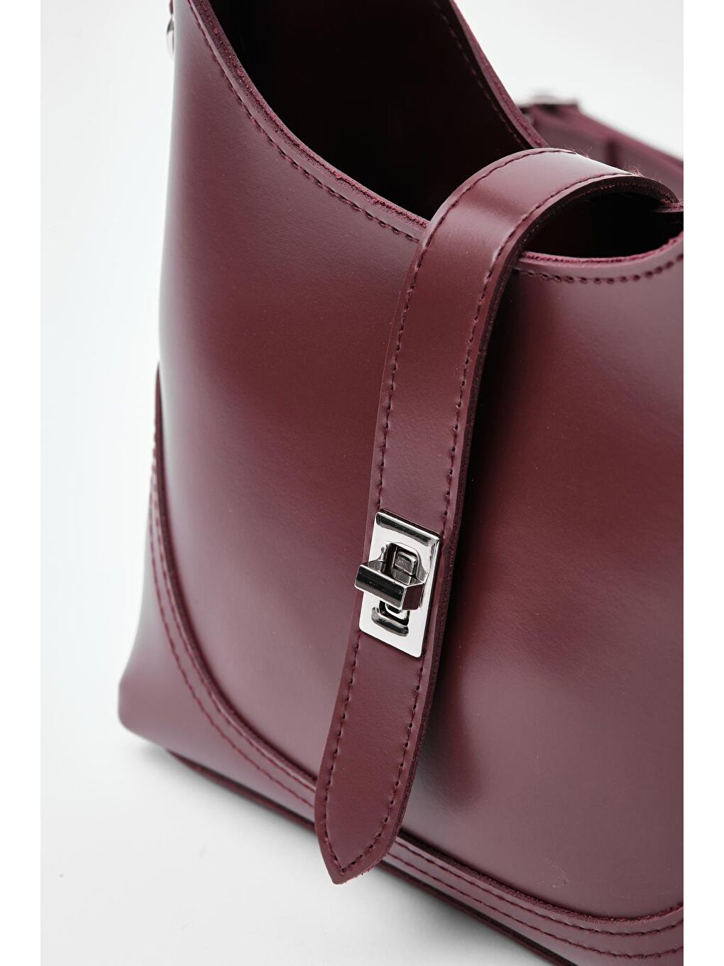 Laya El Ve Çapraz Çanta Bordo-4