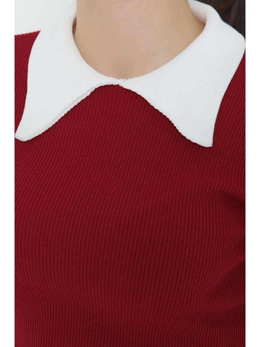 Yaka Garnili Crop Bordo - 27139-4