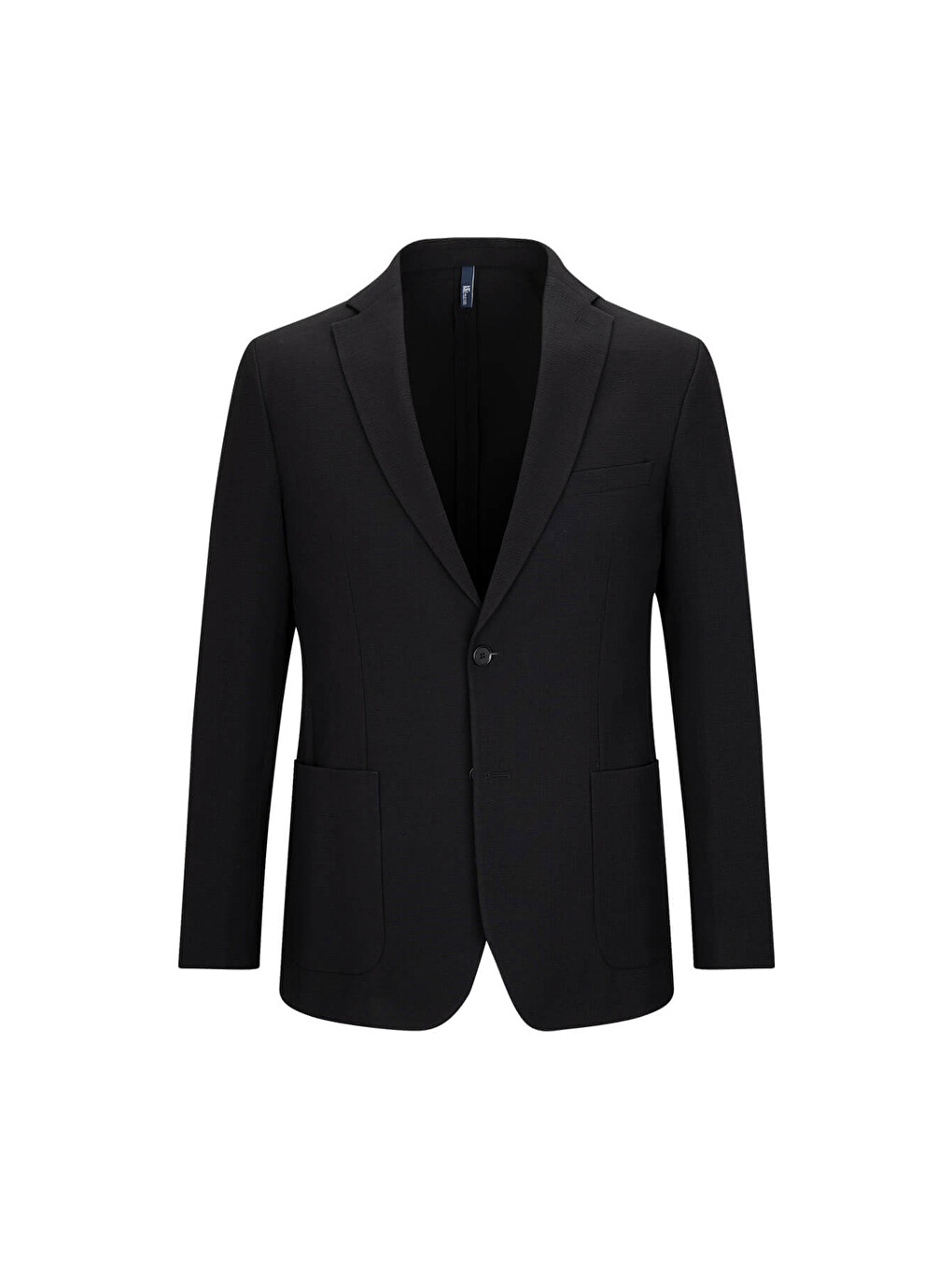 Siyah Slim Fit Mono Yaka Takım Elbise-1