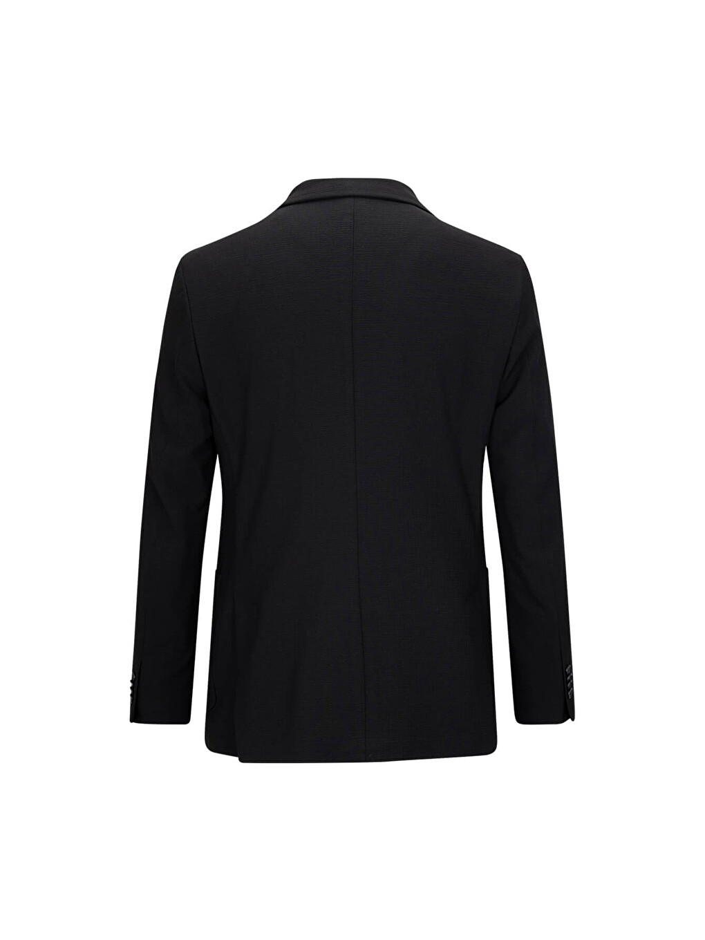 Siyah Slim Fit Mono Yaka Takım Elbise-3