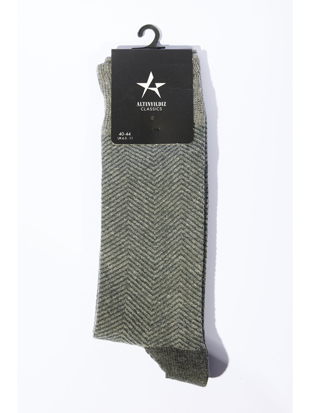 Erkek Gri-Antrasit Desenli Soket Çorap