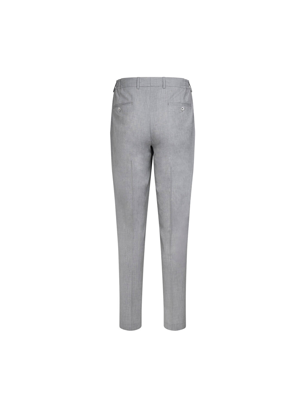 Gri Slim Fit Mono Yaka Klasik Takım Elbise-4
