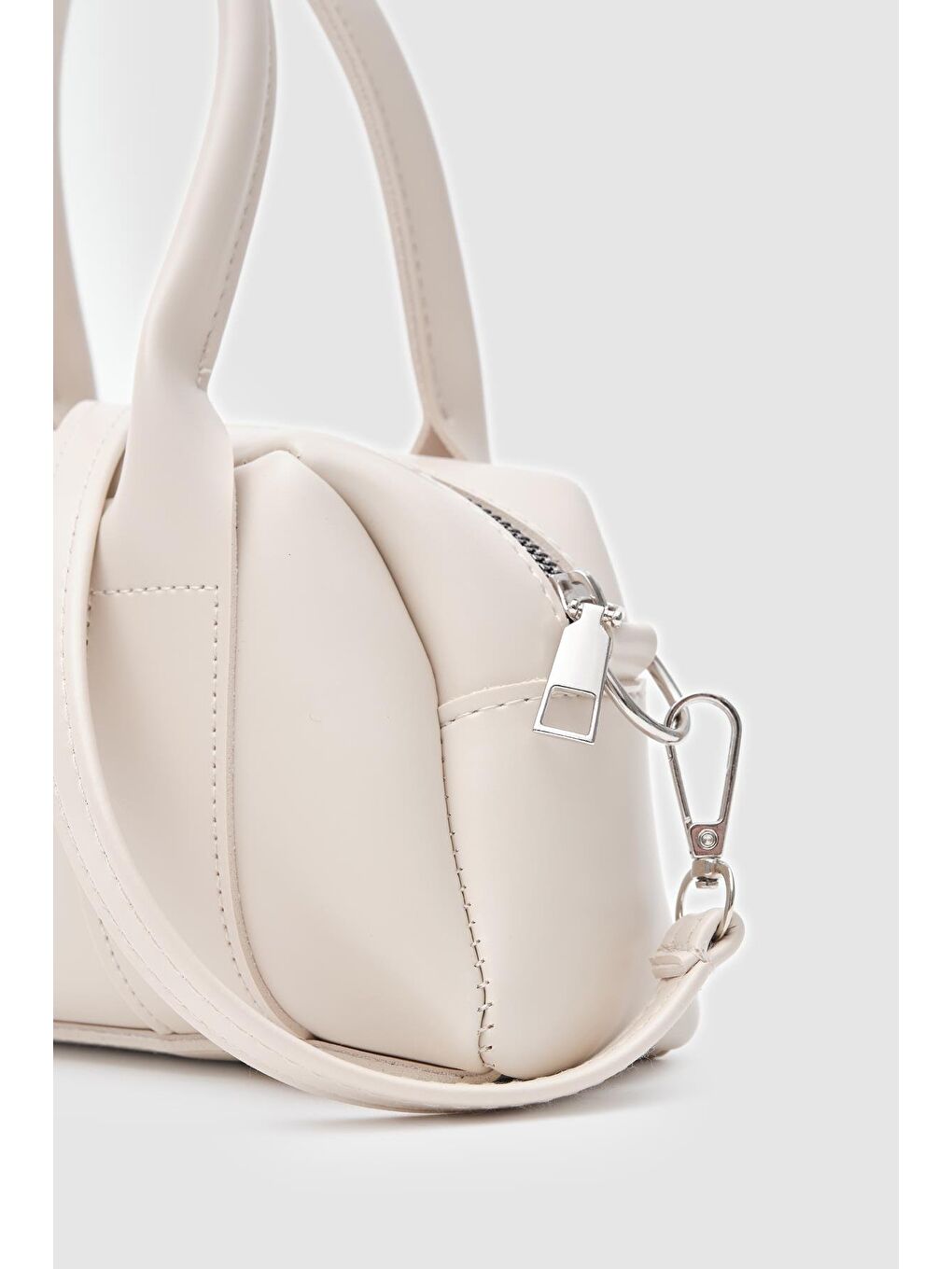Ekru Arte El Ve Çapraz Çanta Krem-3