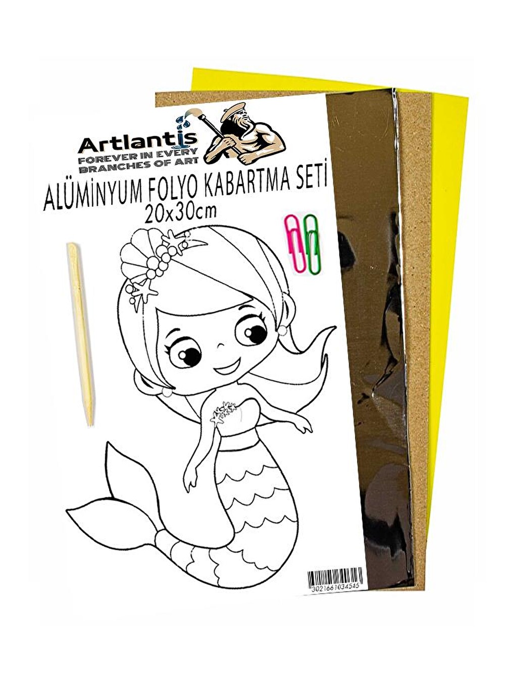 Alüminyum Folyo Kabartma Seti 20x30 Cm Deney Malzemesi 1 Paket Aliminyum Folyo Seti Kabartma