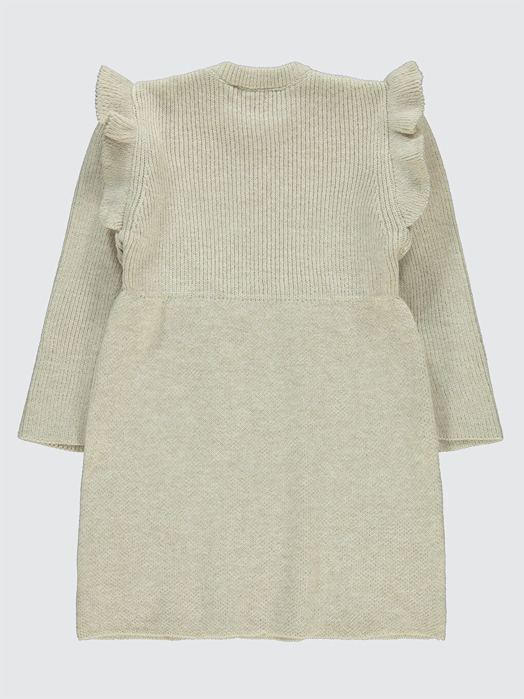 Girls Kız Çocuk Elbise 6-9 Yaş Açık Bej-1