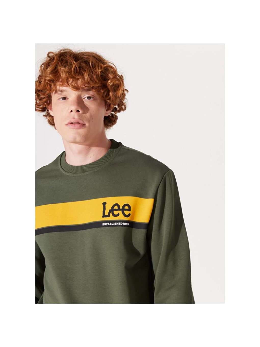 Lee Haki Erkek Haki Sweatshirt - 2