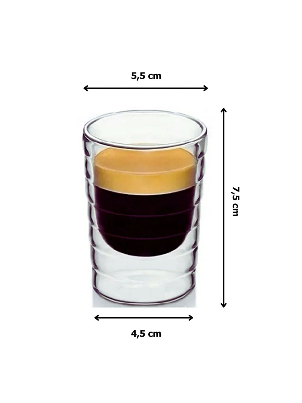 Renksiz Espresso Fincanı 160 ml 2 Adet - 2916-1
