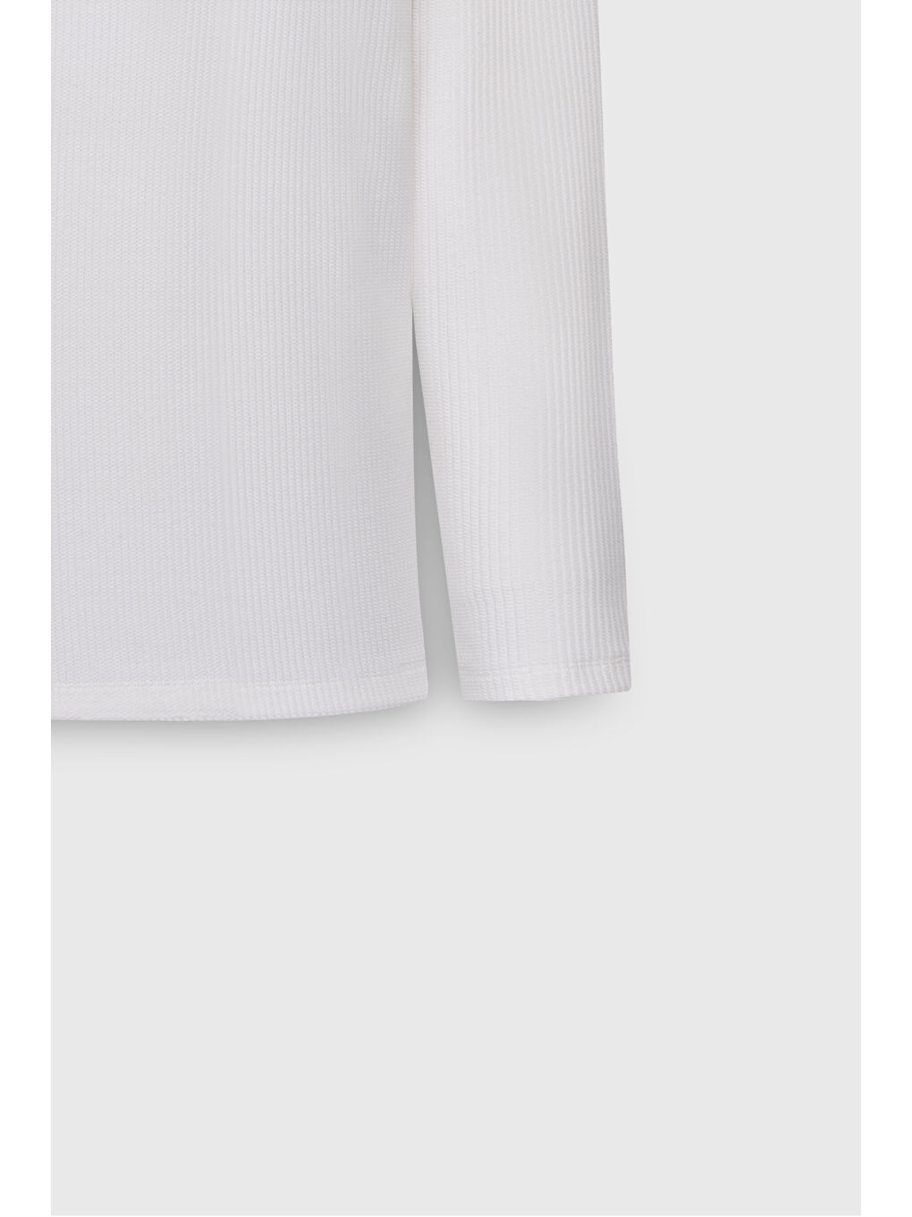 Erkek Ekru Pamuklu Slim Fit Bisiklet Yaka Jakarlı Esnek Tişört-7