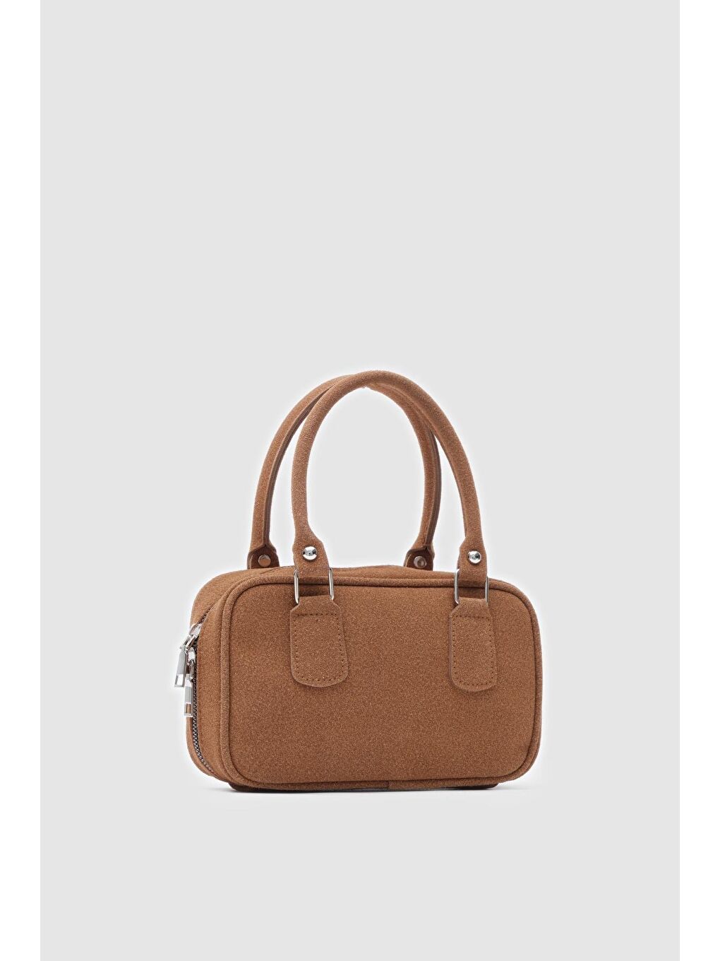 Kahverengi Hug Süet El Ve Çapraz Çanta Taba-1