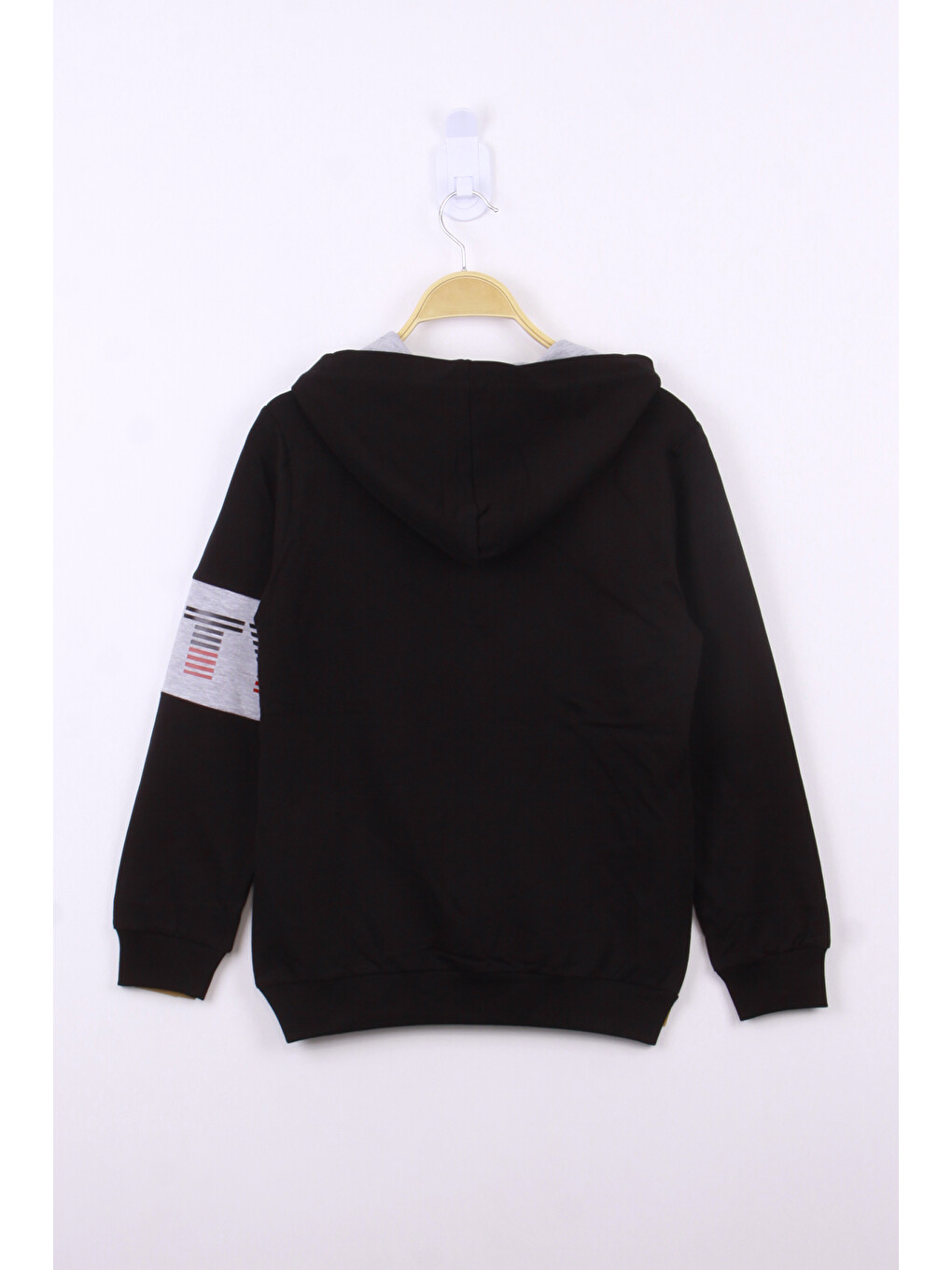 Siyah Erkek Sport Baskılı Sweatshirt