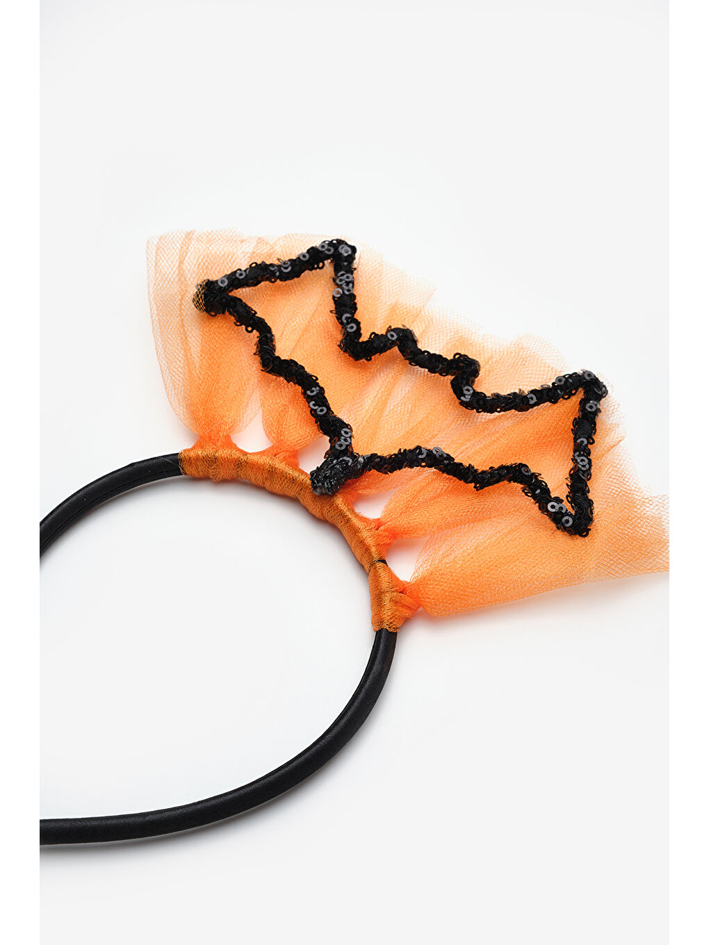 Siyah  Yarasa Figürlü Kız Çocuk Taç-1