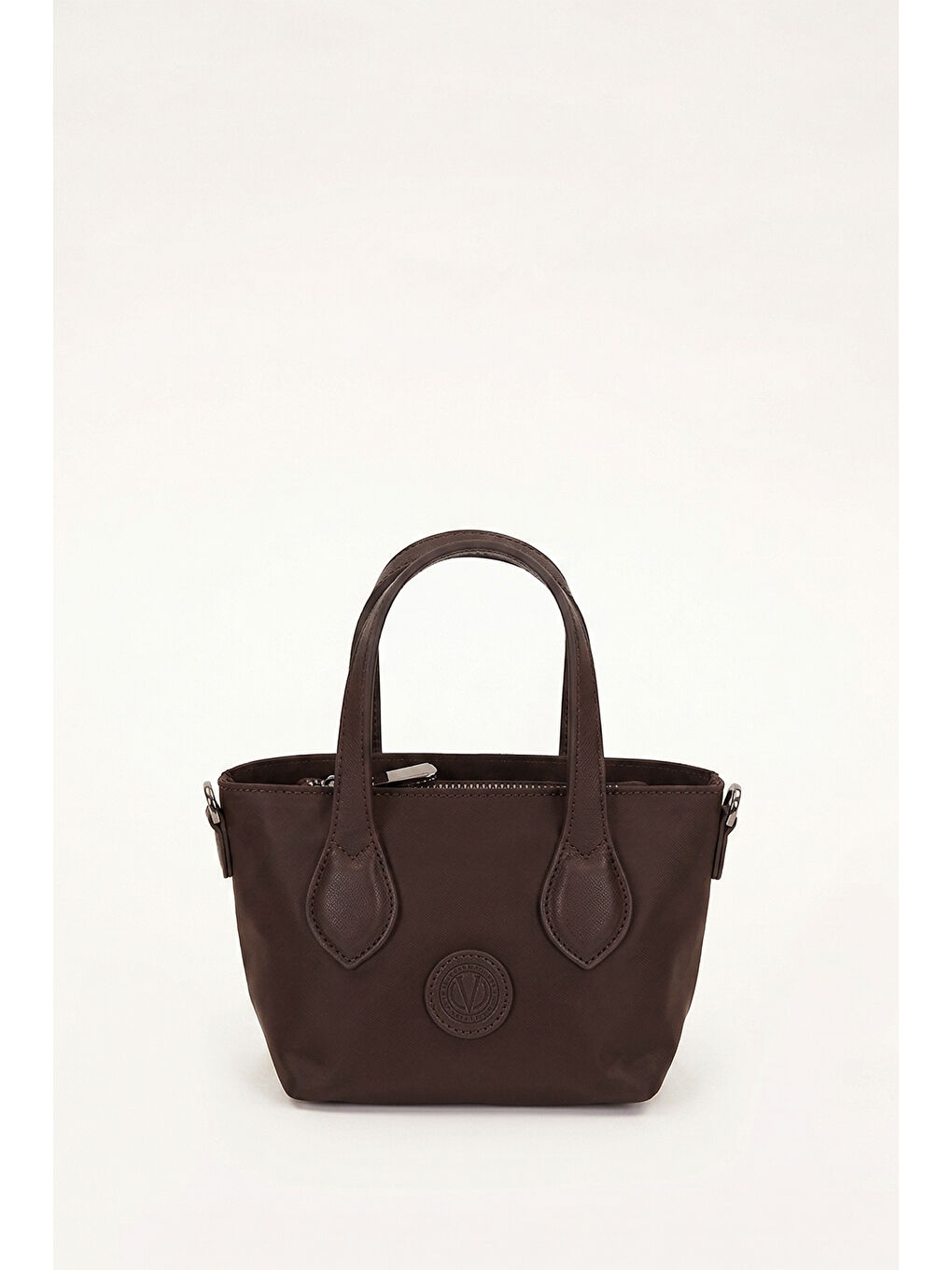 Saten Kumaş Spor Casual Küçük Boy Çanta 930506 Kahverengi-3