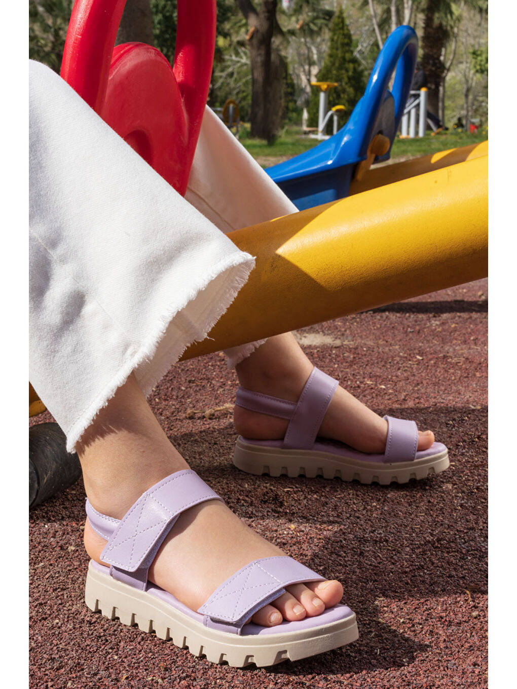 Mor REDY F 3FX Lila Kız Çocuk Sandalet-5