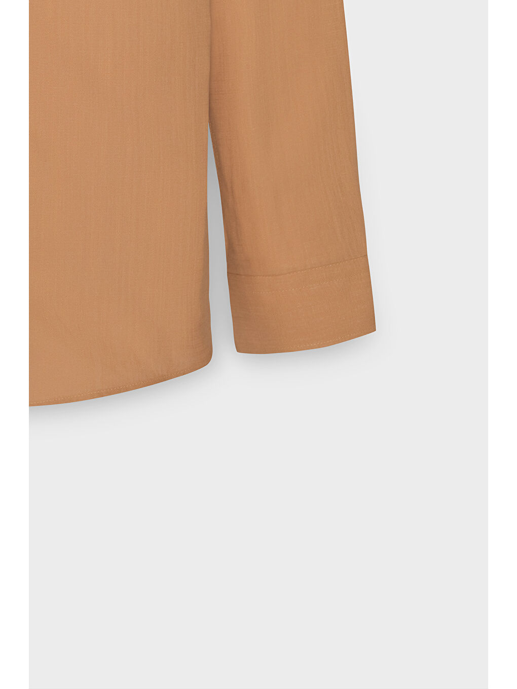 Kahverengi Erkek Kiremit %100 Pamuk Oxford Slim Fit Dar Kesim Düğmeli Yaka Flamlı Gömlek-7