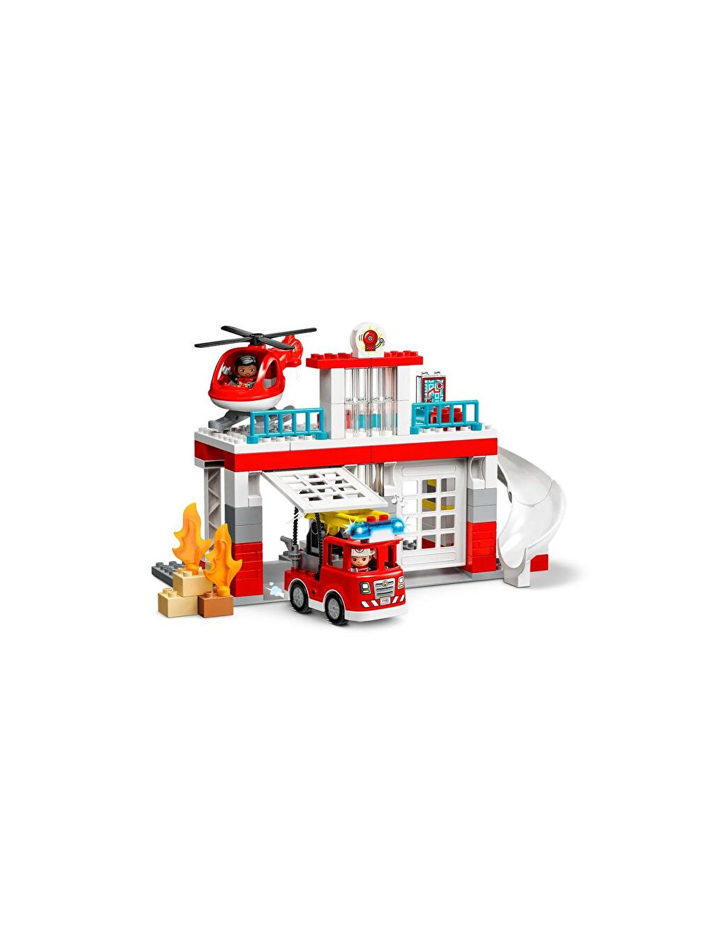 Lego Karışık Duplo Kurtarma İtfaiye Merkezi ve Helikopter 10970