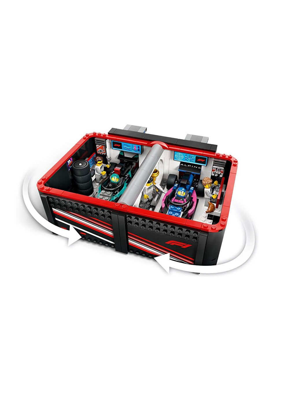 Lego City F1 Garajı ve Mercedes-AMG ve Alpine 60444 - 3