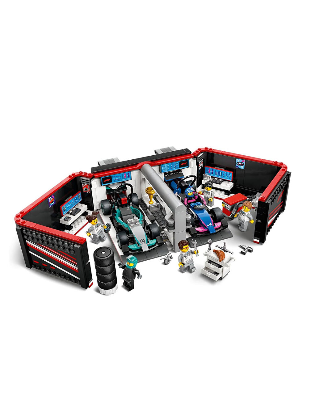 Lego City F1 Garajı ve Mercedes-AMG ve Alpine 60444 - 5