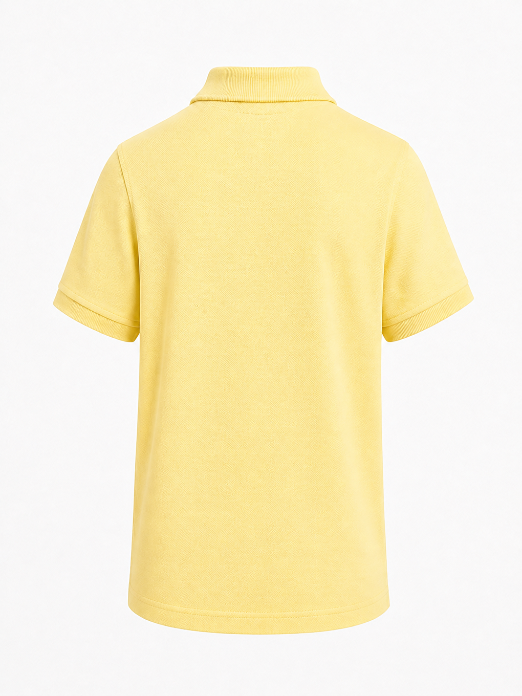 Sarı Kids Polo Yaka Basic Kısa Kollu Unisex Çocuk Tişört-2