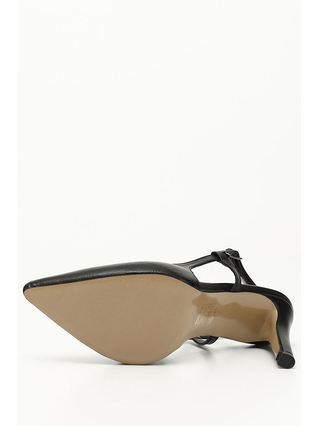 Mor Kadın ZÜMRÜT-SİYAH İnce Topuklu Arkası Açık Ayakkabı-3