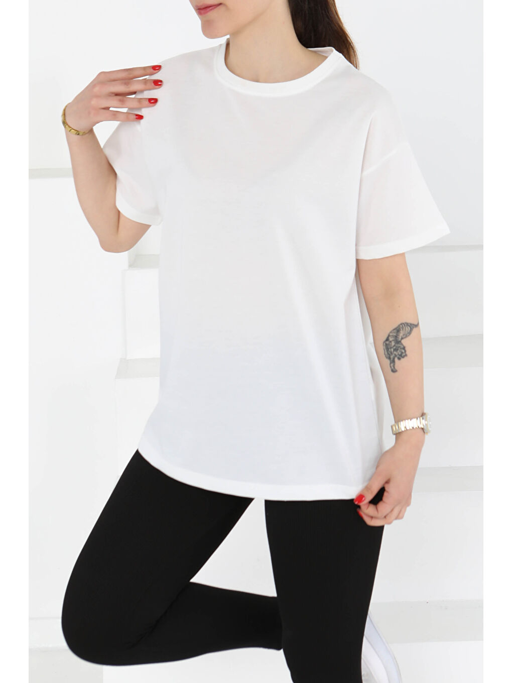 Kısa Kollu T-Şhirt Beyaz - 27140-2