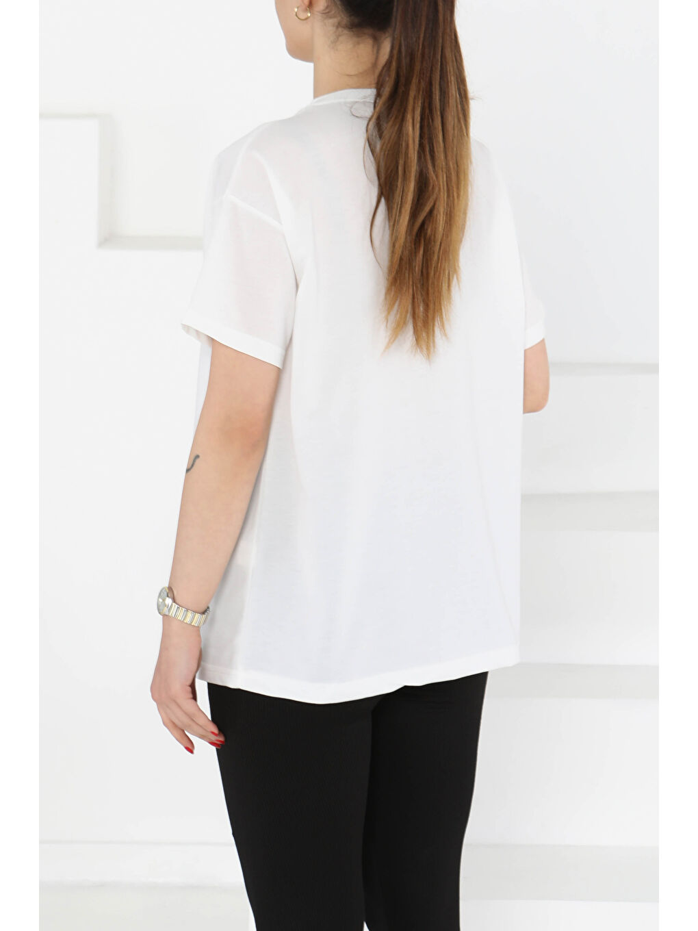 Kısa Kollu T-Şhirt Beyaz - 27140-4