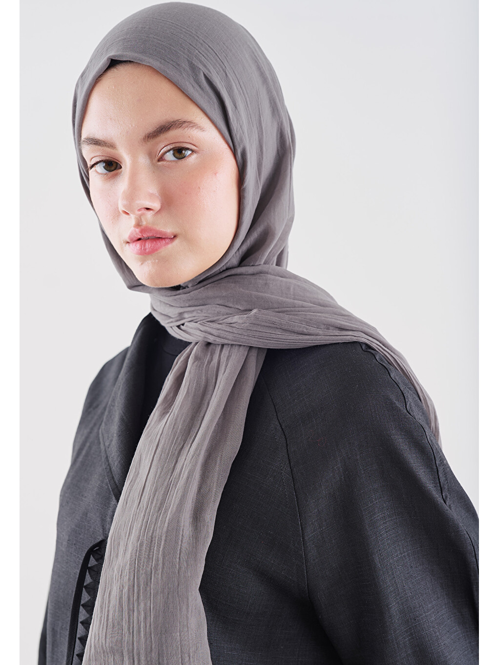 Gri Dubai Premium Şal Füme-2