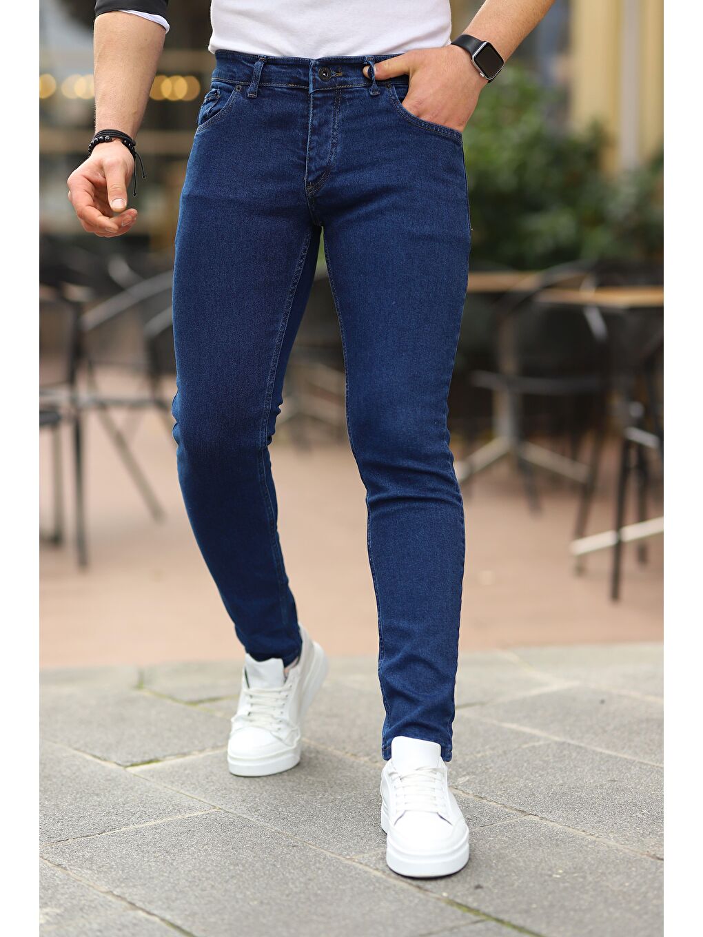 comstar Lacivert Slim Fit Elastanlı Denim Erkek Jean