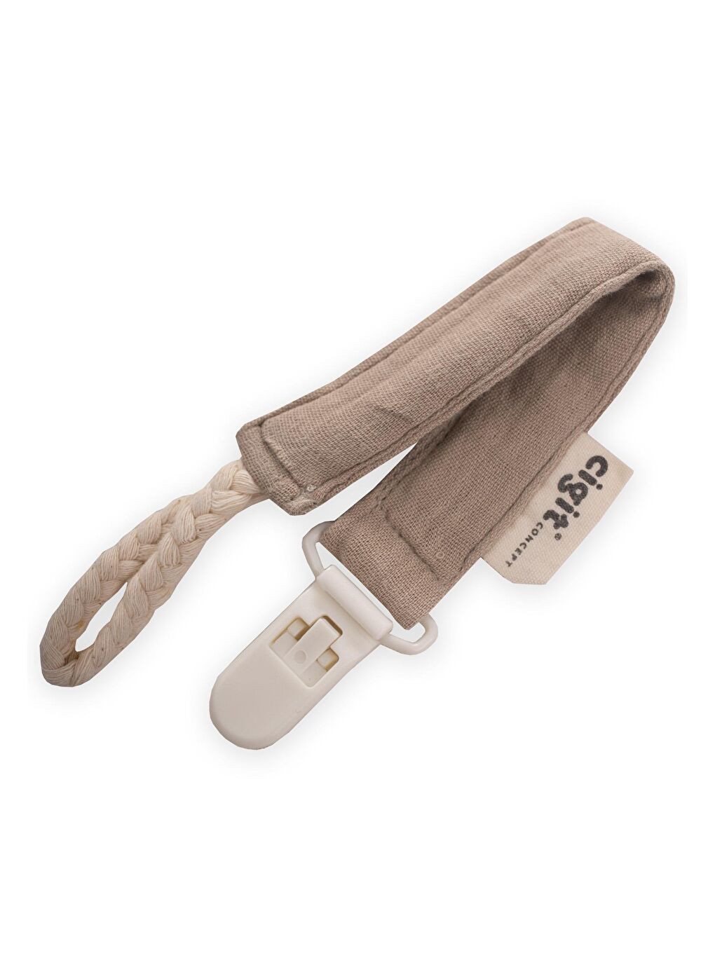 Bebek Pamuk Emzik Tutmacı 23 Cm Vizon-1