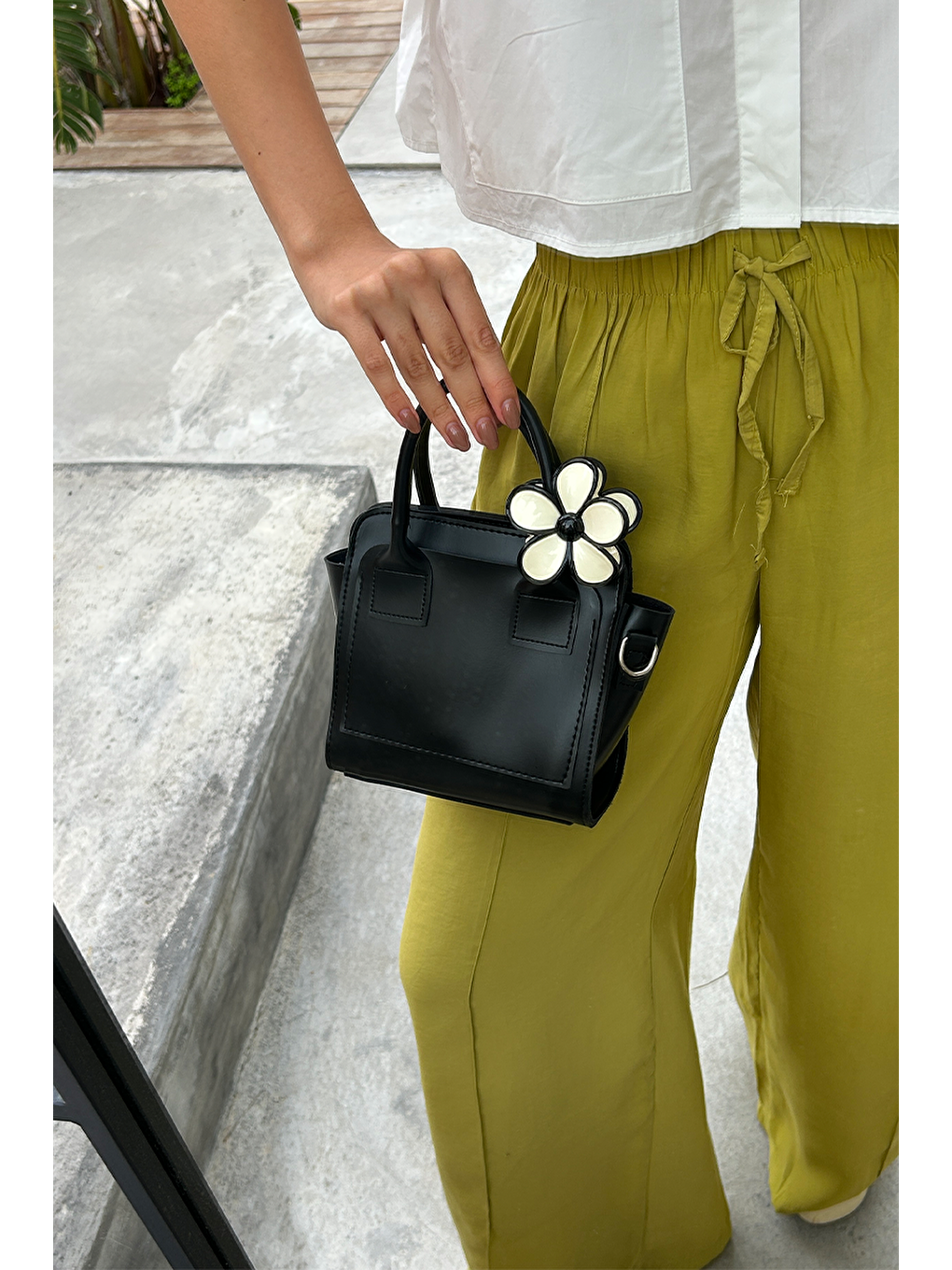 Simon El Ve Çapraz Çanta Siyah-5